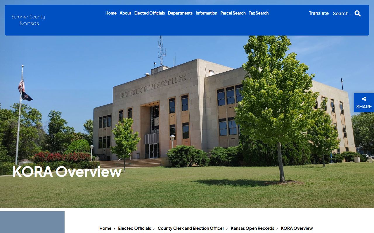 Sumner County Detention Facility records KORA response rule